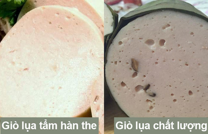 giò lụa chứa hàn the