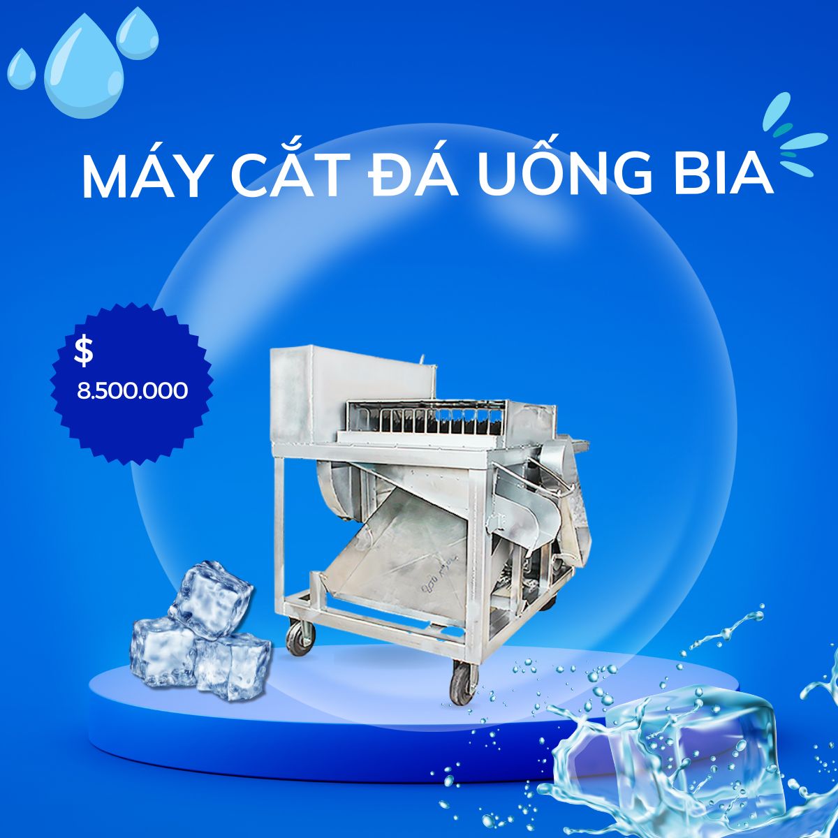 Máy cắt đá uống bia