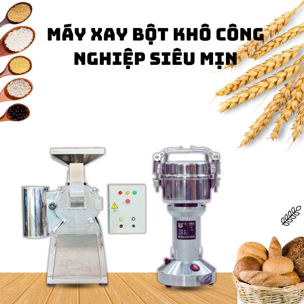 Máy xay bột khô công nghiệp siêu mịn