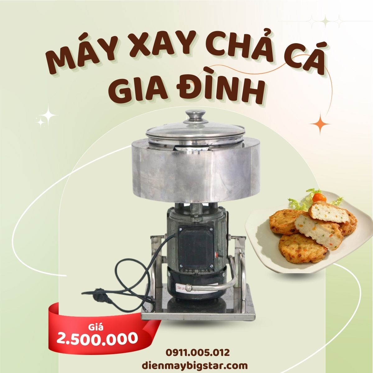 Máy xay chả cá gia đình