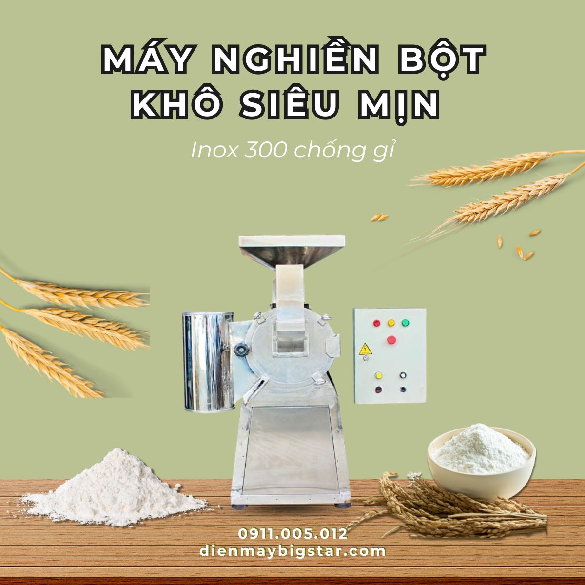 Máy nghiền bột khô siêu mịn