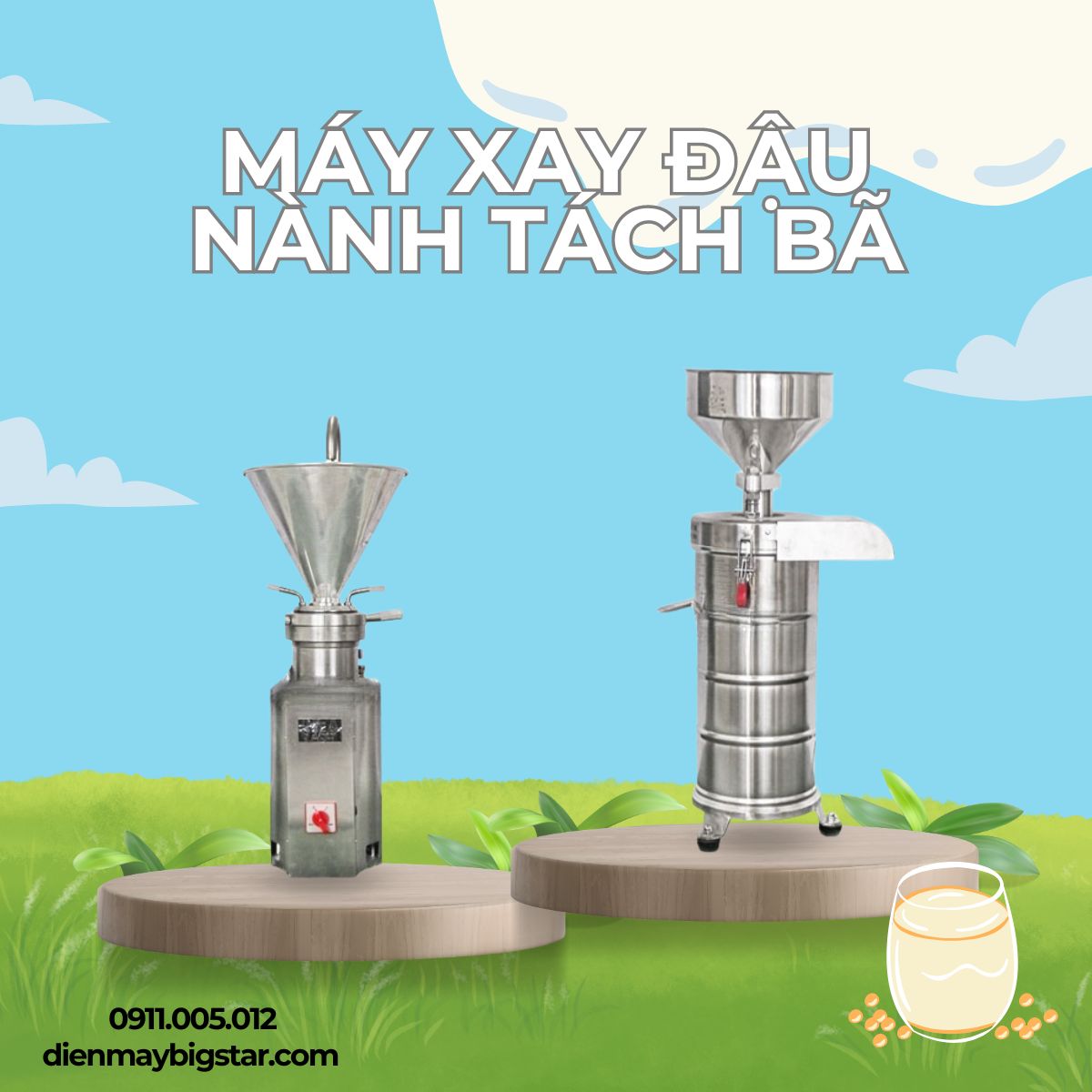 Máy xay đậu nành tách bã