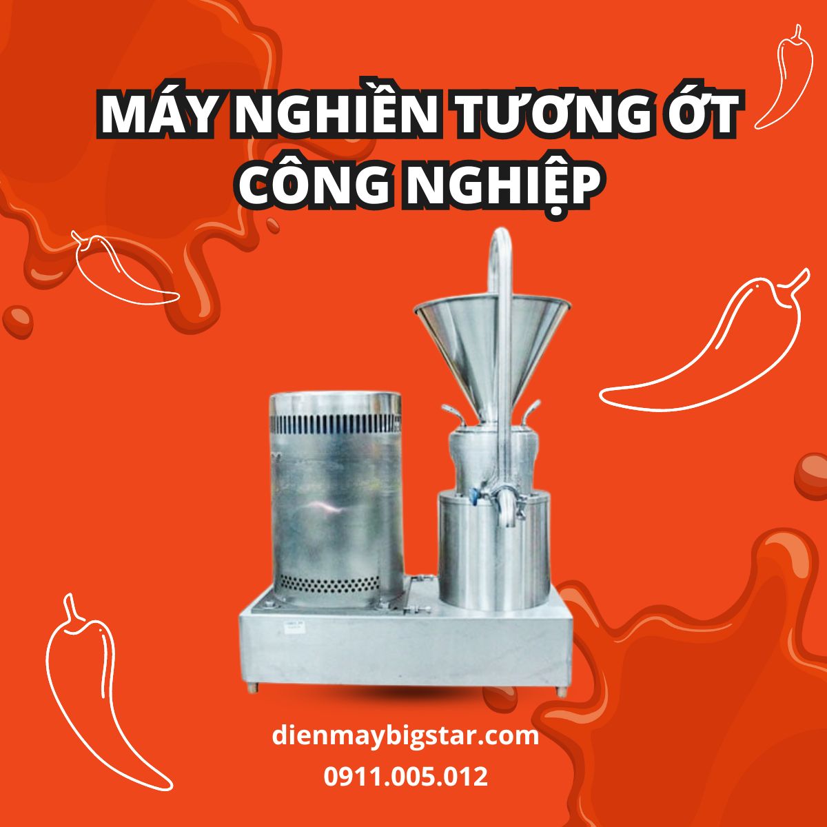 Máy nghiền tương ớt công nghiệp