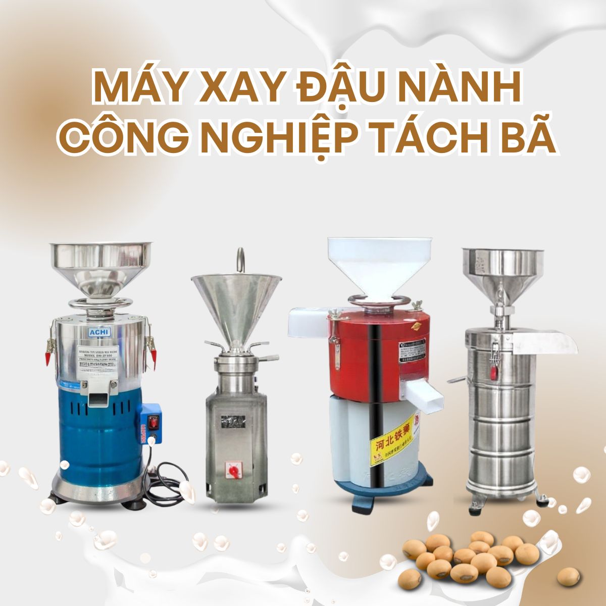 Máy xay đậu nành công nghiệp tách bã