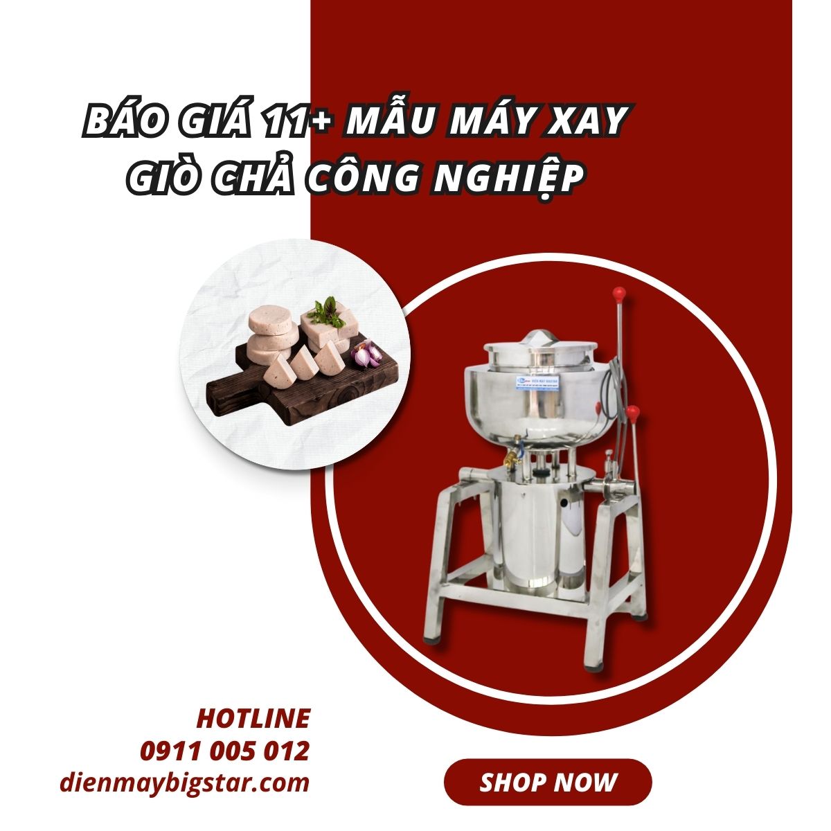 Máy xay giò chả công nghiệp