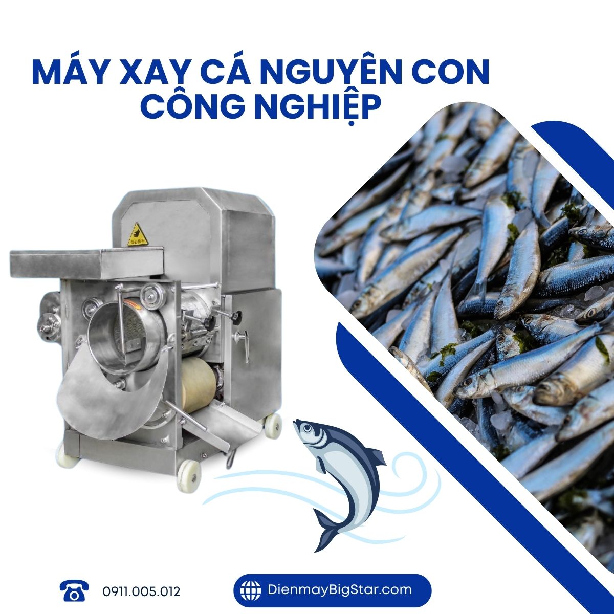 máy xay cá nguyên con công nghiệp