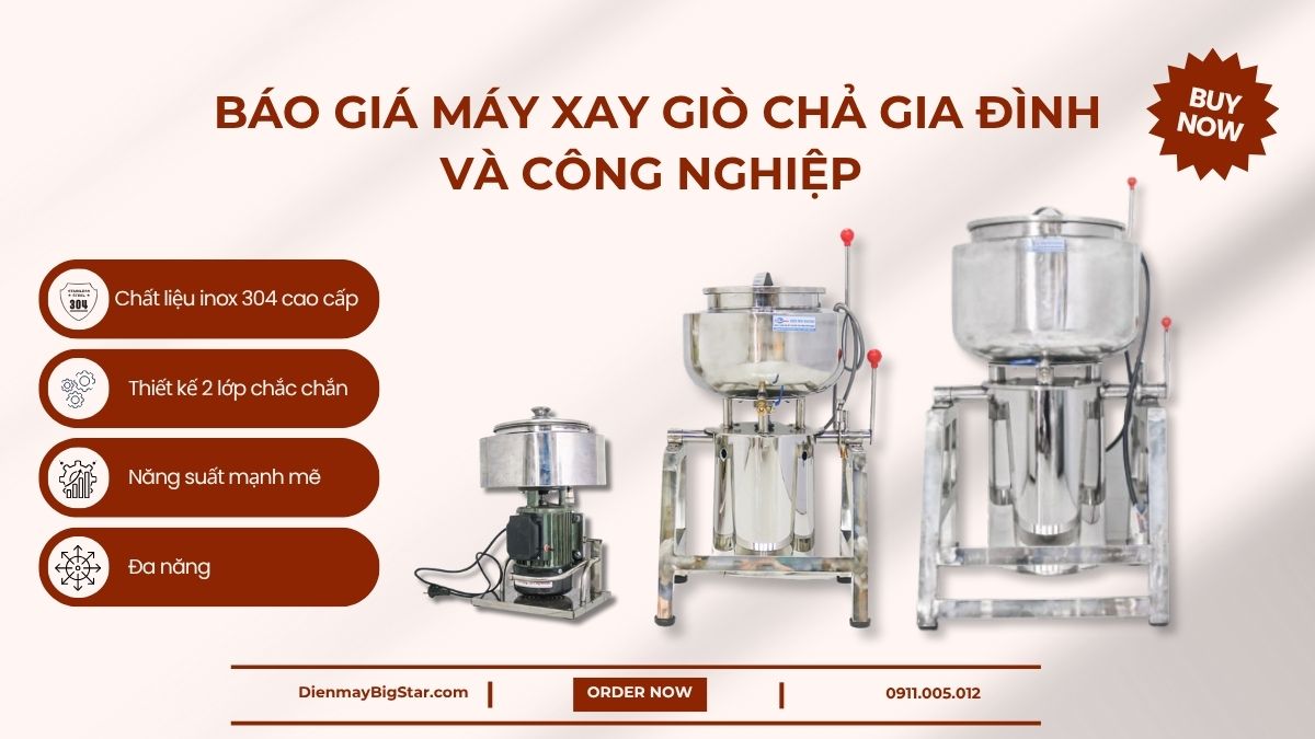 máy xay giò chả