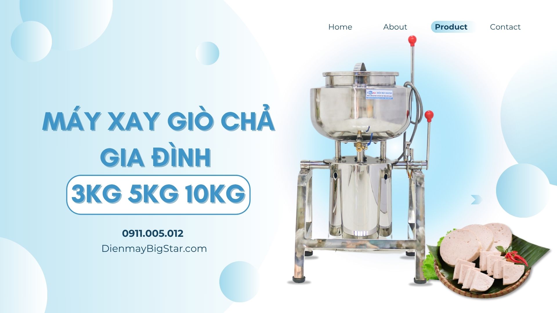 máy xay giò chả gia đình